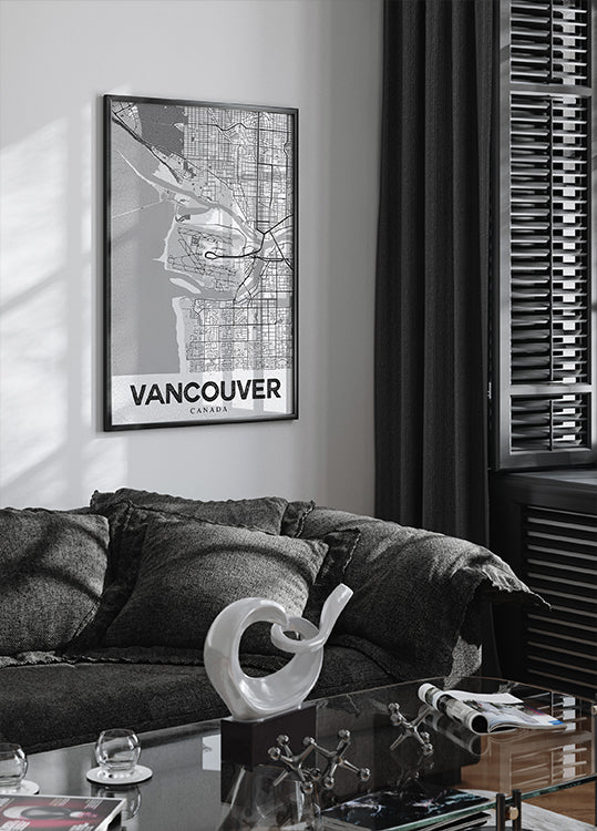 Vancouver blanc Poster