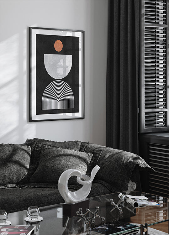 Lignes et cercles 10 Poster