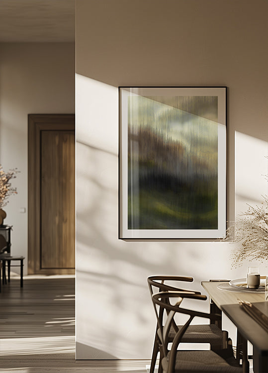 Voile de forêt brumeuse