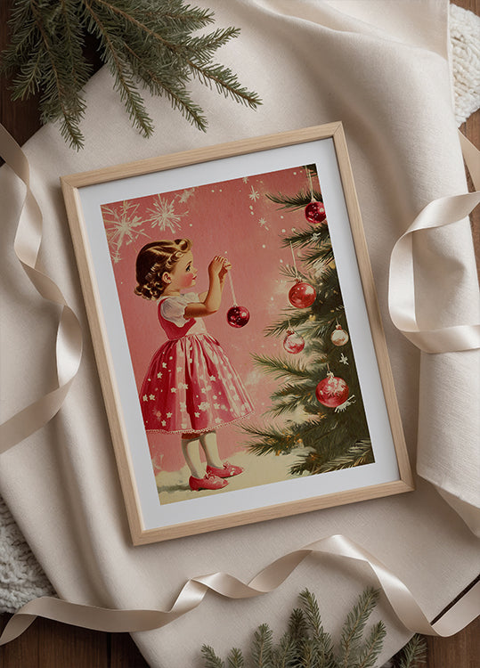 Fille avec des boules Poster