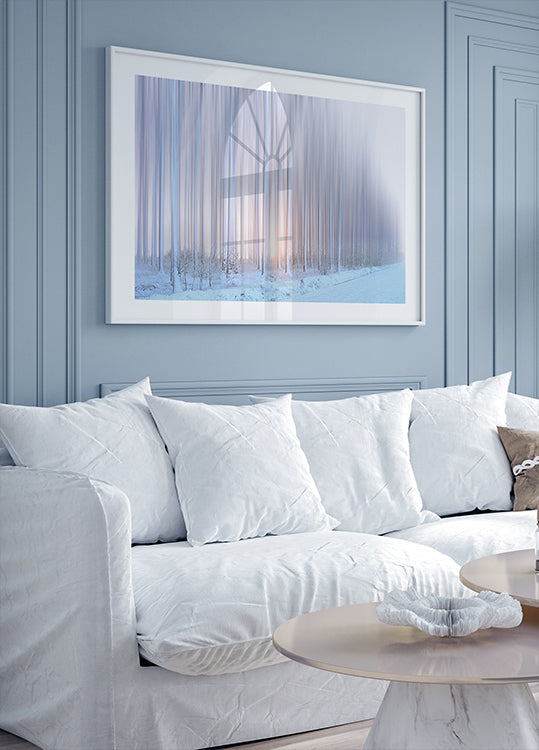 un rideau d'arbres Poster