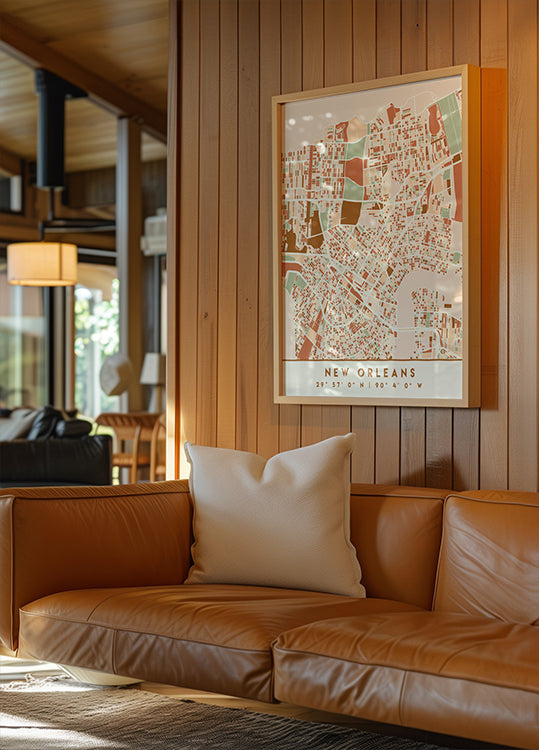 Cartes noires tons de terre 60 Poster