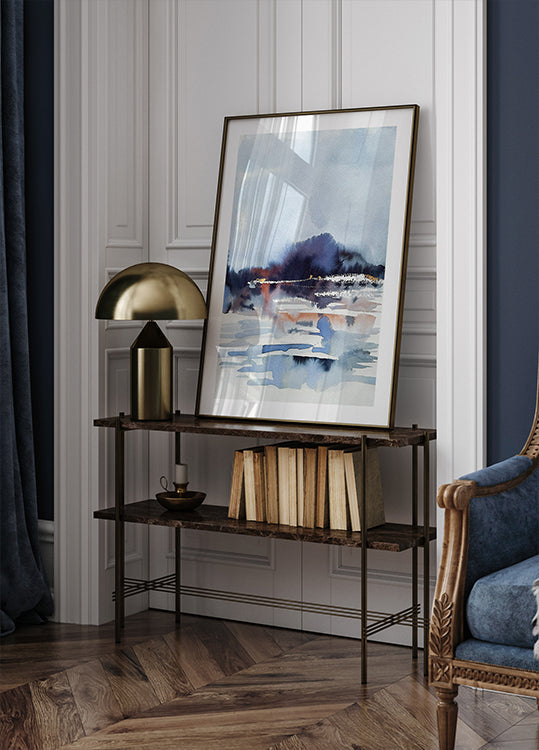 Misty Lake Reflections Plakat