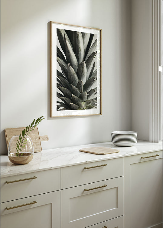 Poster Ananas gros plan