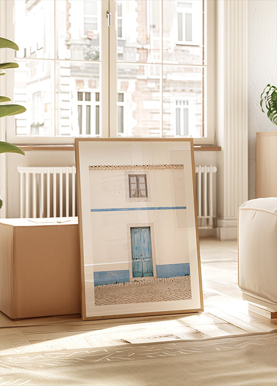 Affiche de porte bleue Ericeira