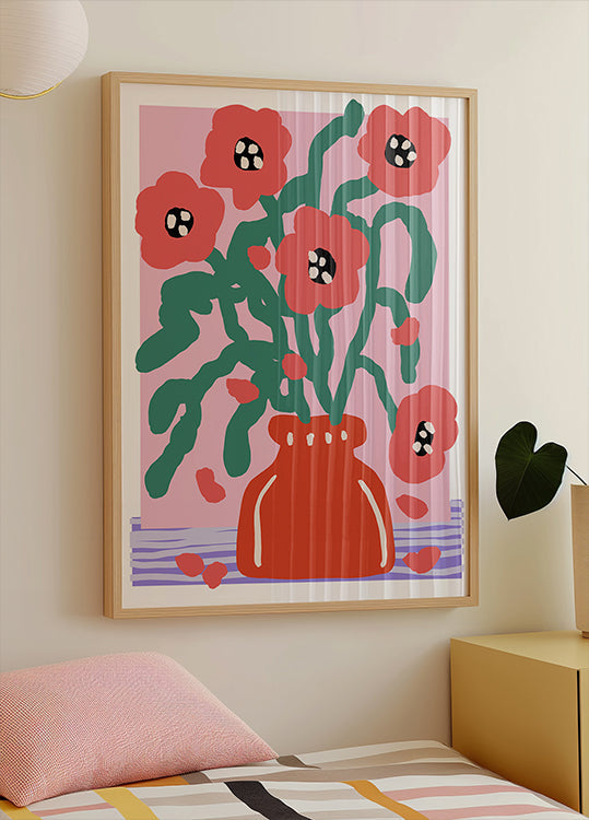 Impression de fleurs Poster