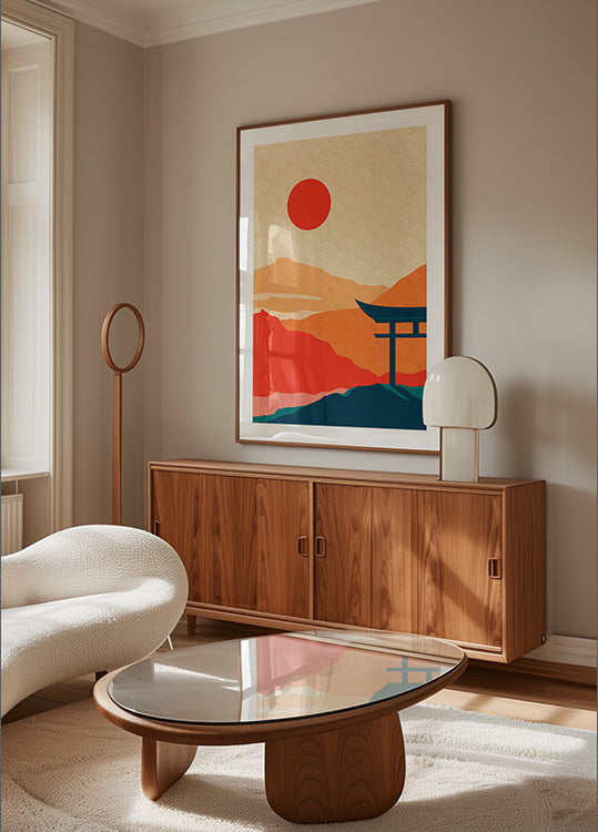 Délice au coucher du soleil Poster