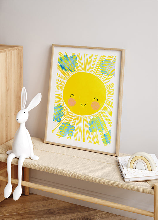 Sourire ensoleillé bonheur Poster