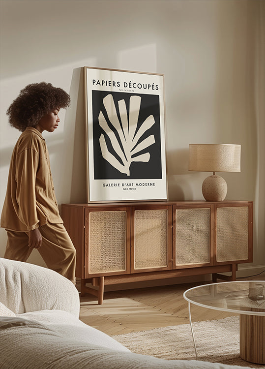 Feuilles de silhouette Poster