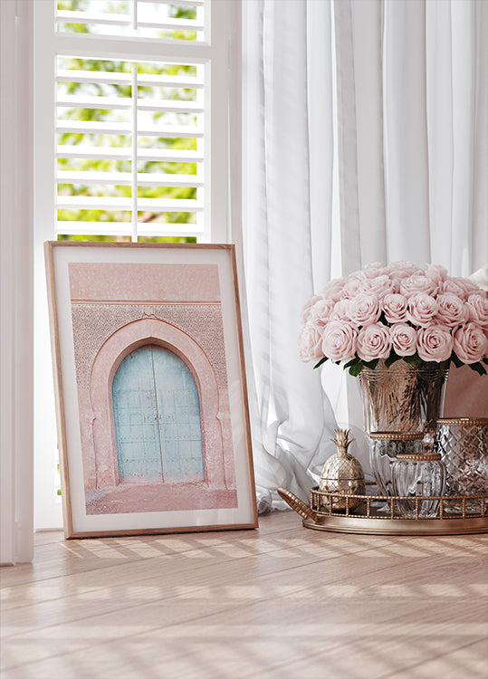 Porte turquoise