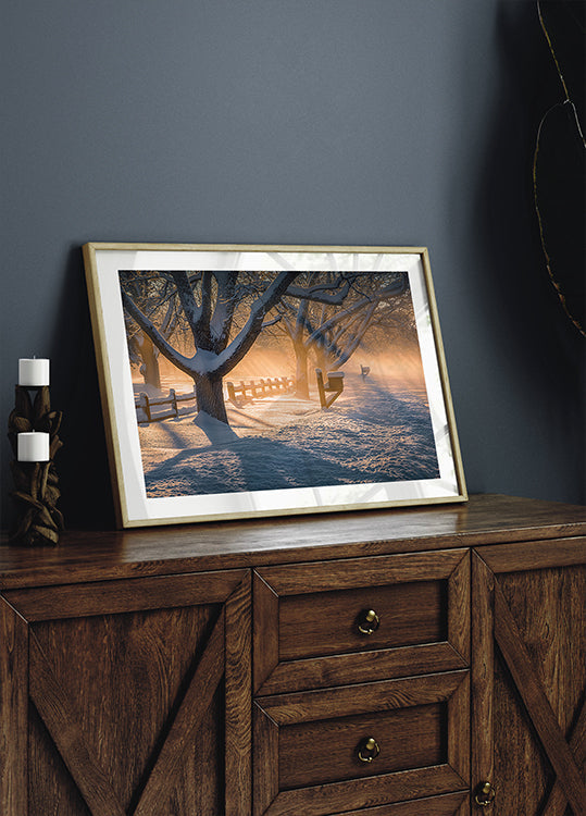 Après une tempête de neige Poster