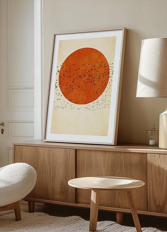 Oiseaux au soleil Poster