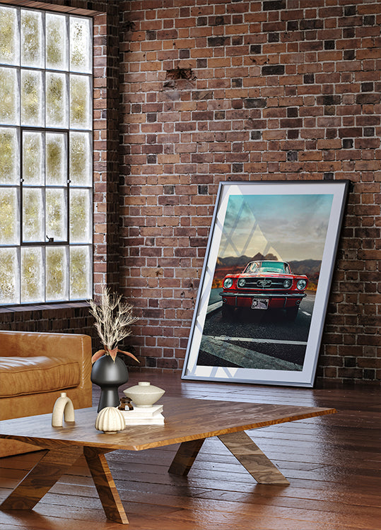 Amour de voiture ancienne Poster