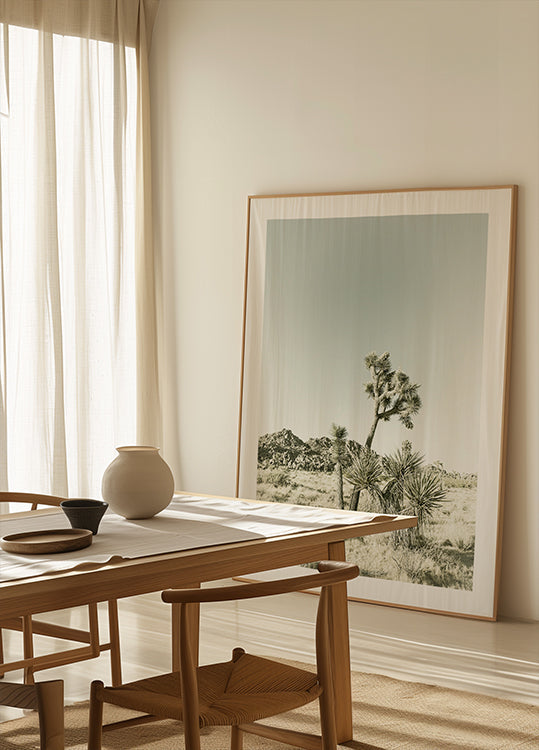 Impression vintage du parc national de Joshua Tree Poster