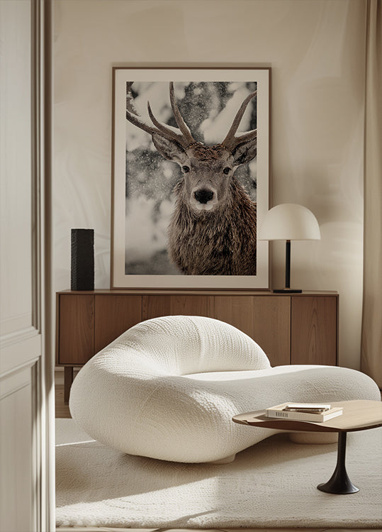 Winter Stag Plakat - Posterbox