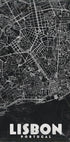 Lisbon Portugal Vintage Travel Map Plakat - Posterbox
