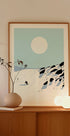Snowy Mountain Descent Plakat - Posterbox