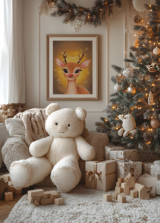 Christmas Deer Plakat - Posterbox