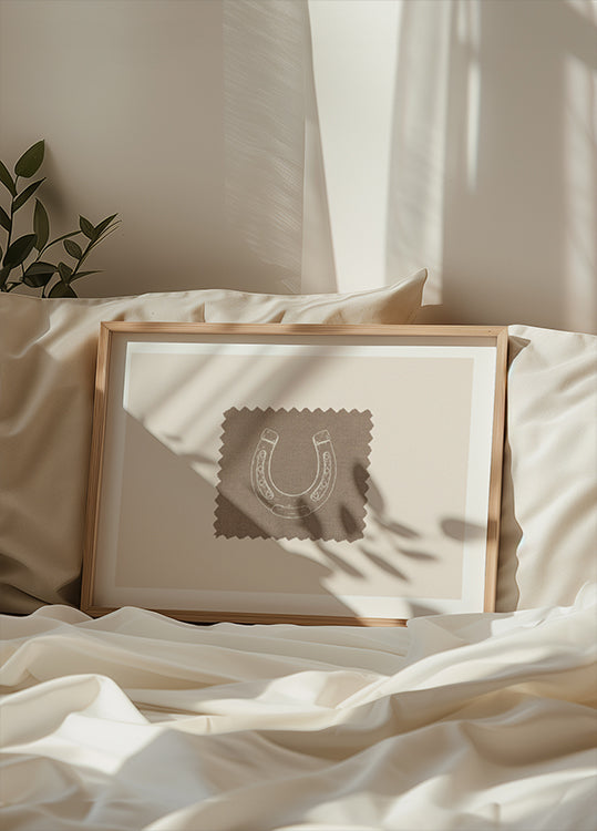 Rustic Horseshoe Linen Plakat - Posterbox