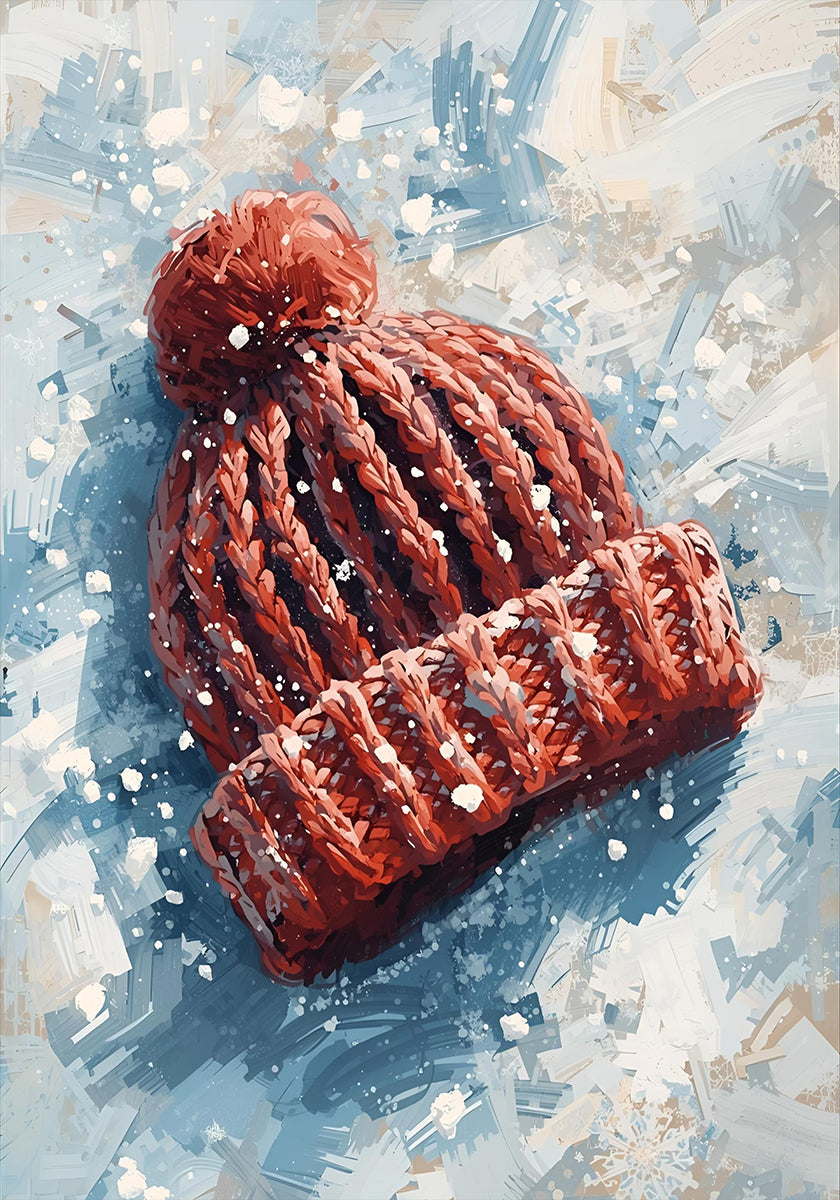 Mütze im Schnee Plakat - Posterbox