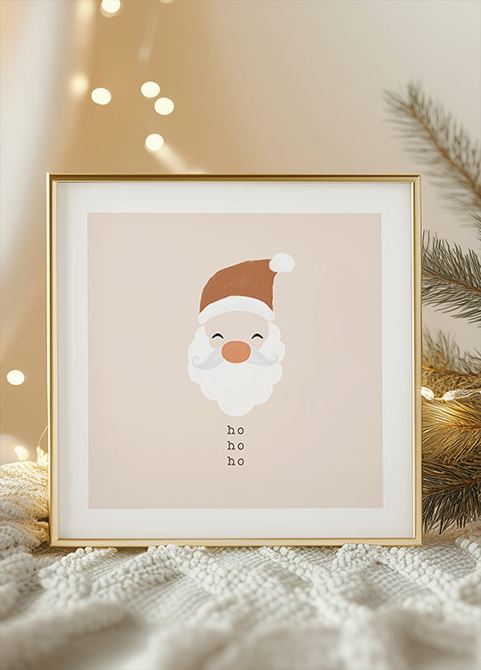 Ho Ho Ho Santa Plakat - Posterbox