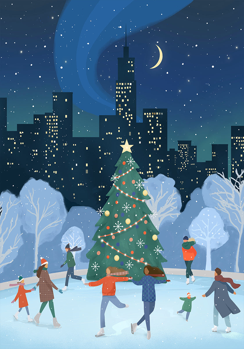 Xmas in NYC Plakat - Posterbox