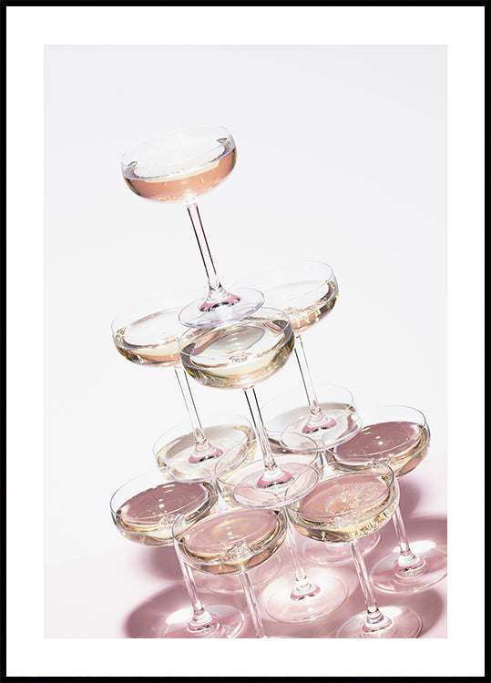 Champagne tower_1 Plakat - Posterbox