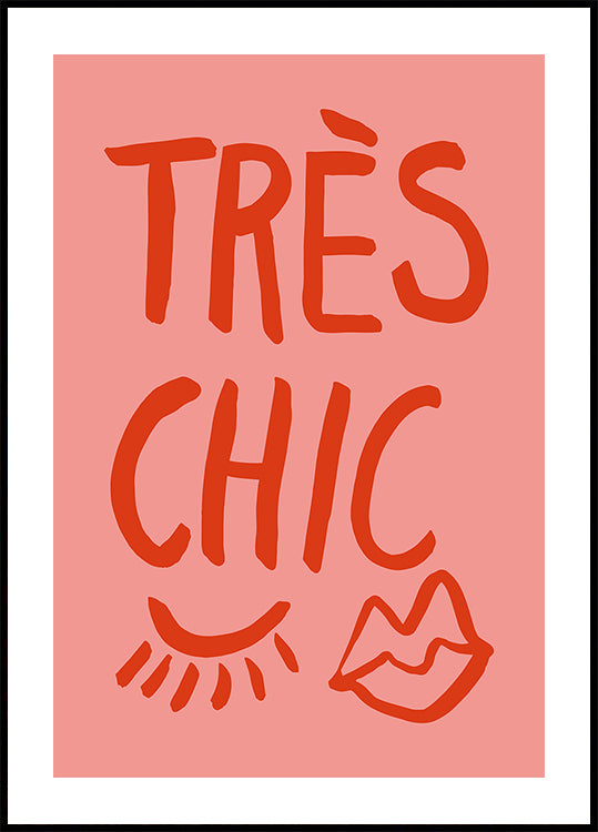 Très Chic Pink Plakat - Posterbox