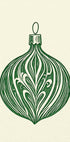 Woodcut Bauble Plakat - Posterbox