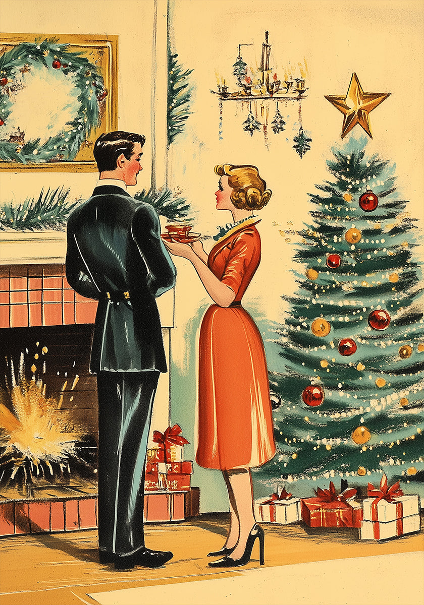 Retro Christmas Plakat - Posterbox