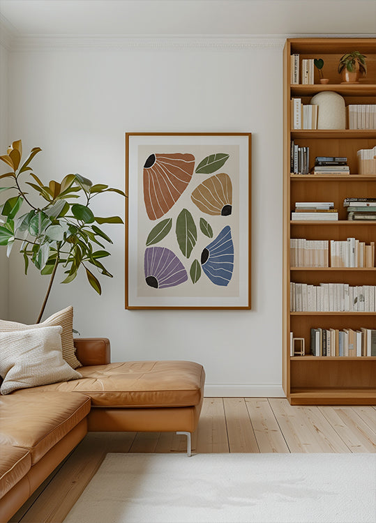 Abstract Flowers Plakat - Posterbox.dk