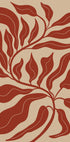 Abstract Red Leaf Plakat - Posterbox.dk