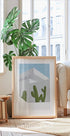 Cactus Shadows, Modern Desert Architecture Plakat - Posterbox