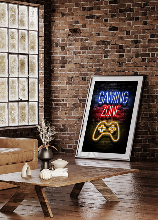 Gaming Zone Plakat - Posterbox.dk