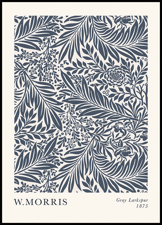 Gray Larkspur Plakat - Posterbox.dk