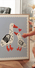 Mother duck and duckling Plakat - Posterbox