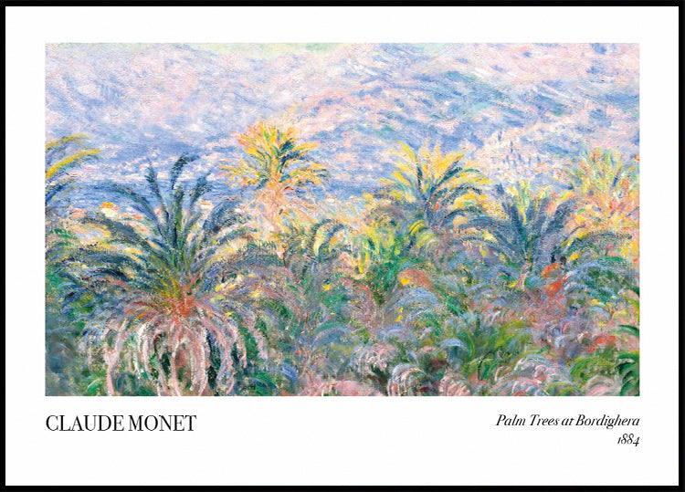Palm Trees at Bordighera Plakat - Posterbox.dk