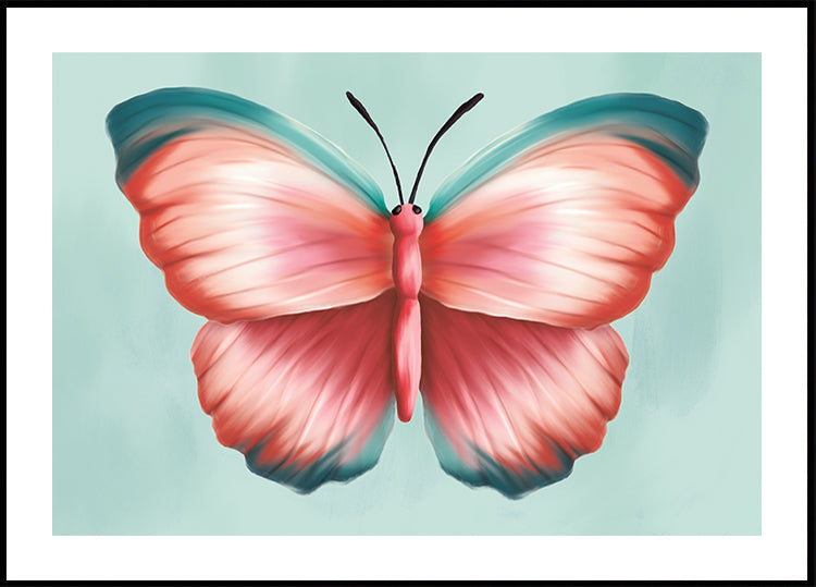 Pastel Butterfly Plakat - Posterbox