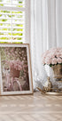 Pink Bicycle and Blossoms Plakat - Posterbox.dk