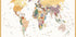 Political World Map Plakat - Posterbox.dk