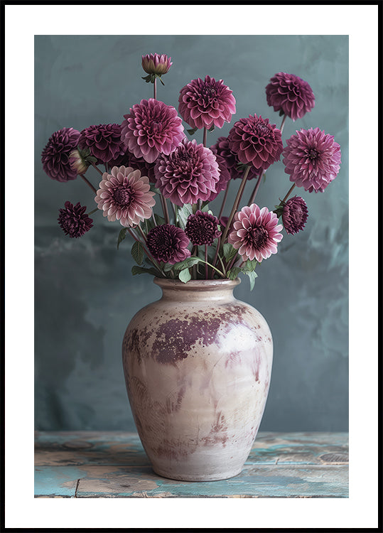 Purple Dahlia Elegance Plakat - Posterbox.dk