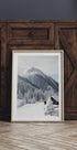 Snow-Covered Cabin in the Alps Plakat - Posterbox.dk