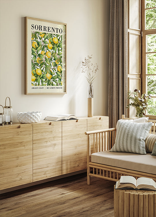 Sorrento Lemon Amalfi Coast Plakat - Posterbox.dk