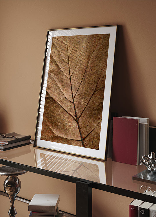 Textured Dry Leaf Plakat - Posterbox.dk