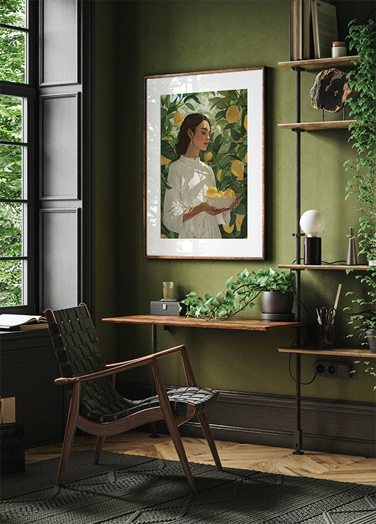 Woman with Lemons Plakat - Posterbox.dk