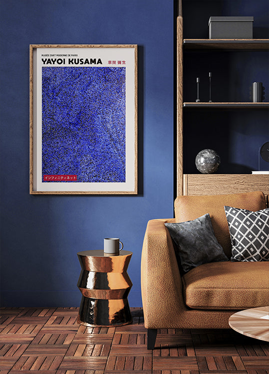 Yayoi Kusama Blue Infinity Net Plakat - Posterbox.dk