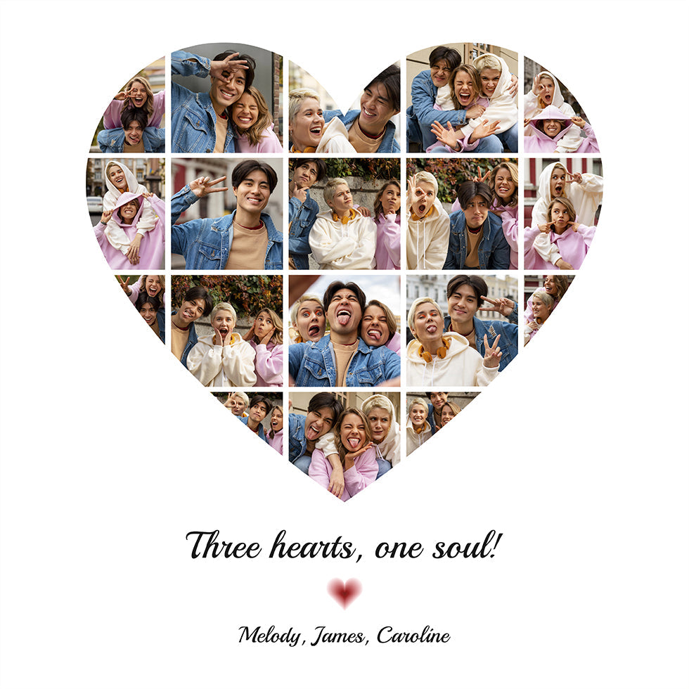 Heart Photo Collage Personal - Posterbox