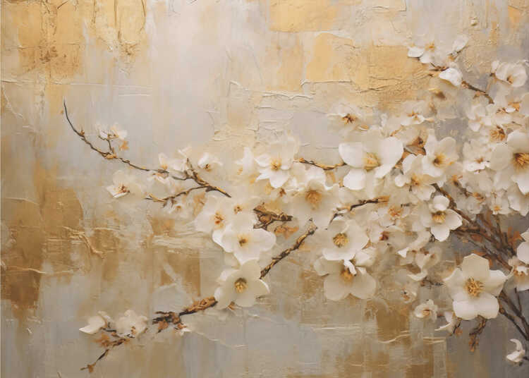 Obtenez Vintage Floral 75 Poster