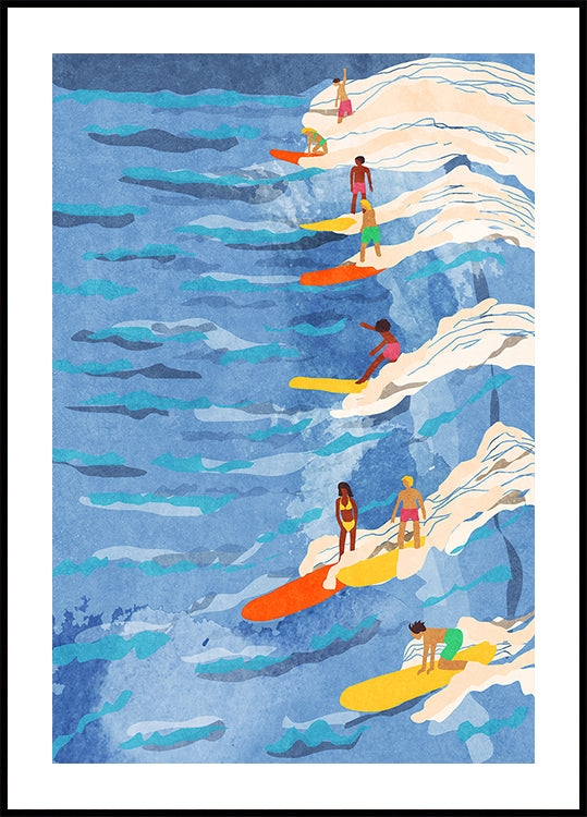 chilled surfing Plakat - Posterbox