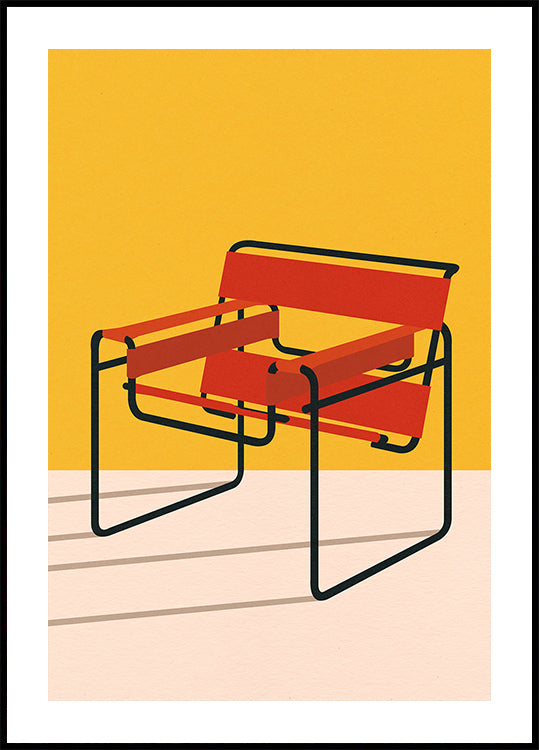 Wassily Chair Marcel Breuer Plakat - Posterbox